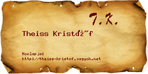 Theiss Kristóf névjegykártya